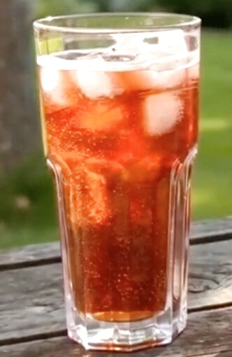 Red Sky refresher served in a glass