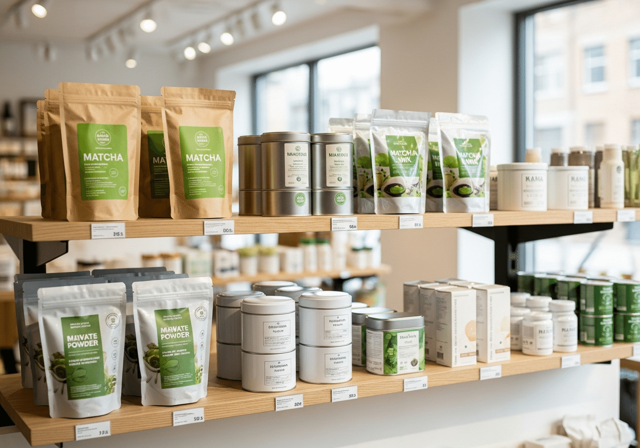 Private label products on retail shelves