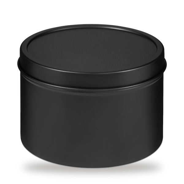 Black 30 g matcha tin with lid