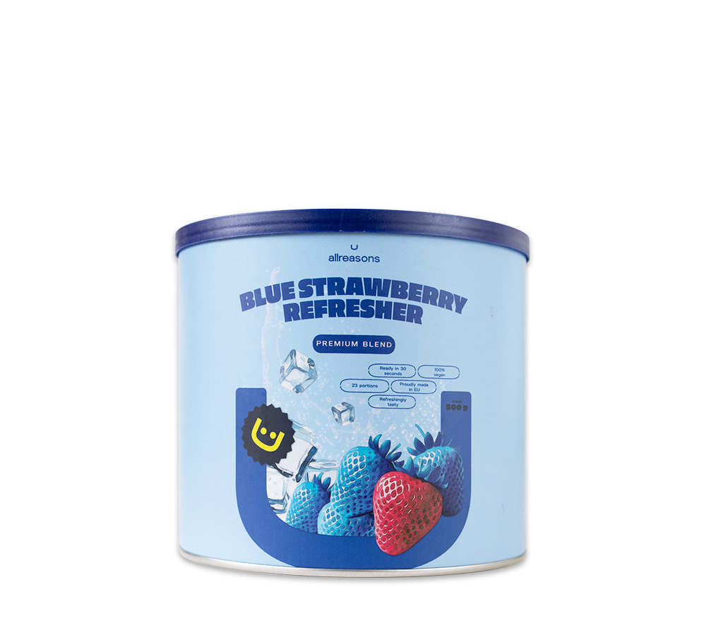 Blue Strawberry Refresher can