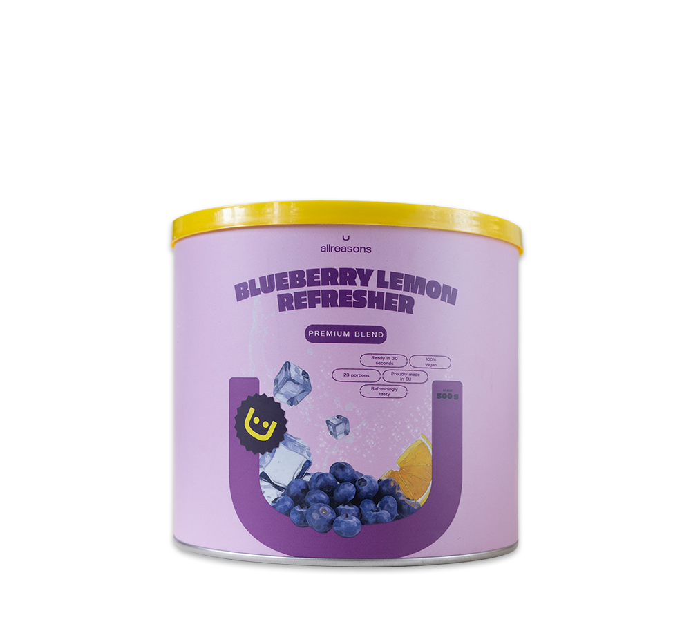 Blueberry Lemon Refresher can