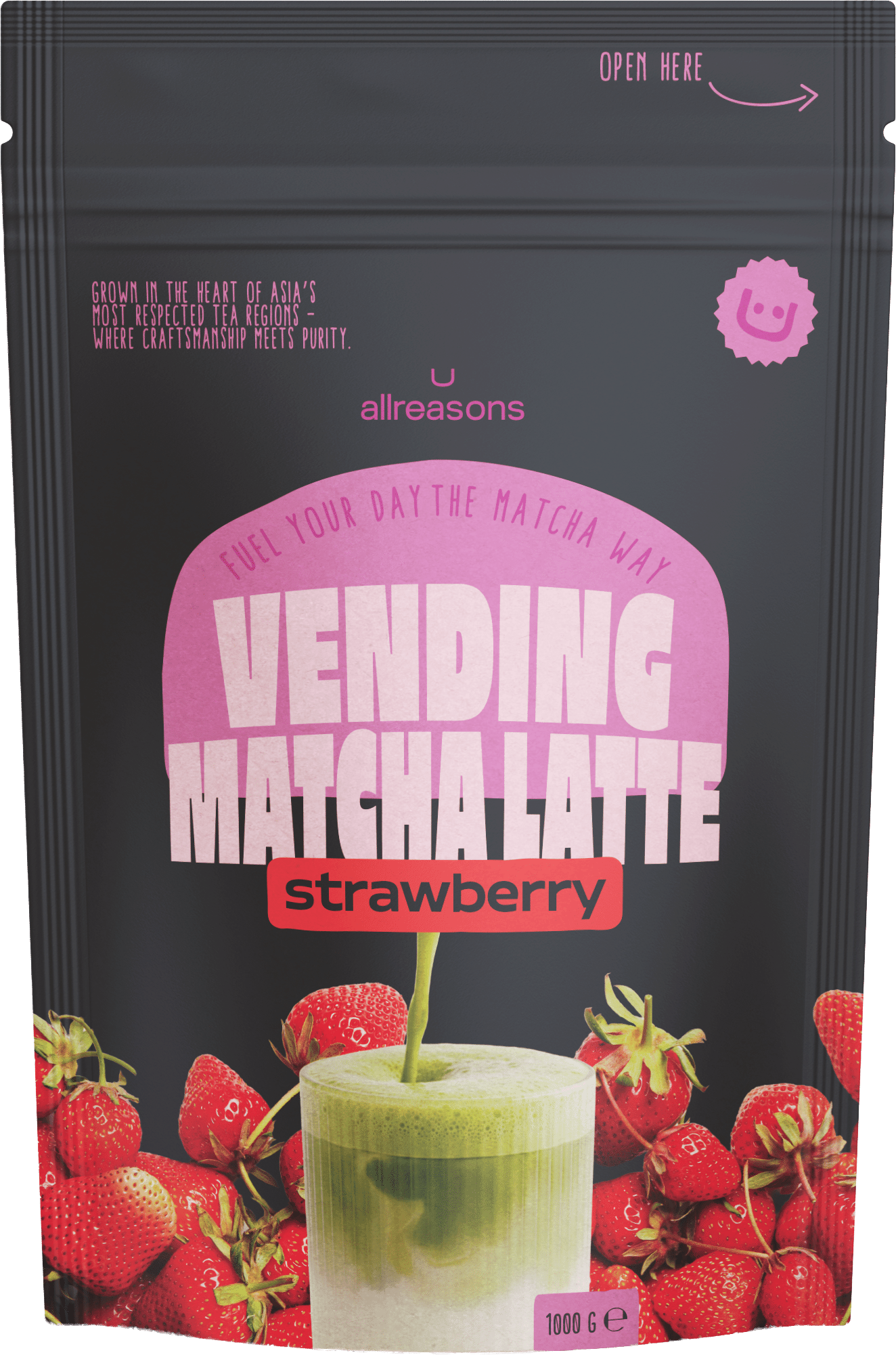 Vending Matcha Latte Strawberry