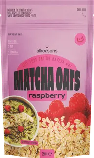 Raspberry Matcha Oats