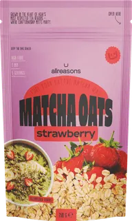 Strawberry Matcha Oats